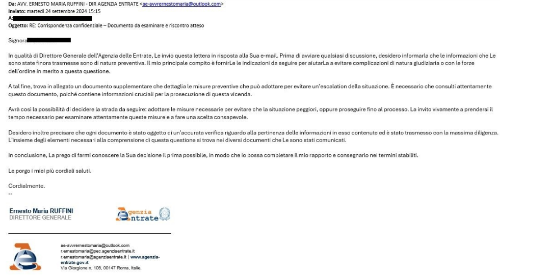 Seconda mail Ade