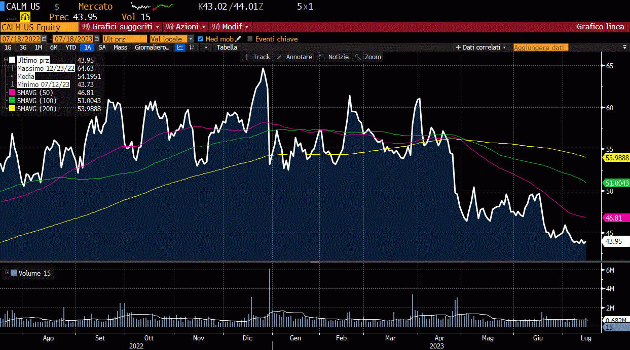 CALM US GRAFICO A 12 MESI