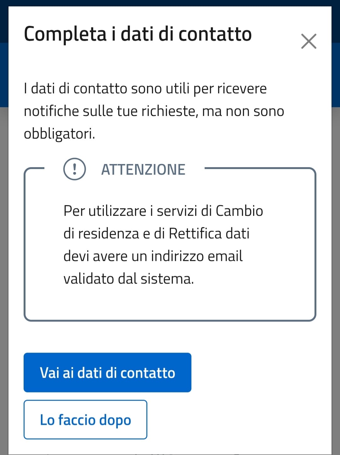 Validare indirizzo email
