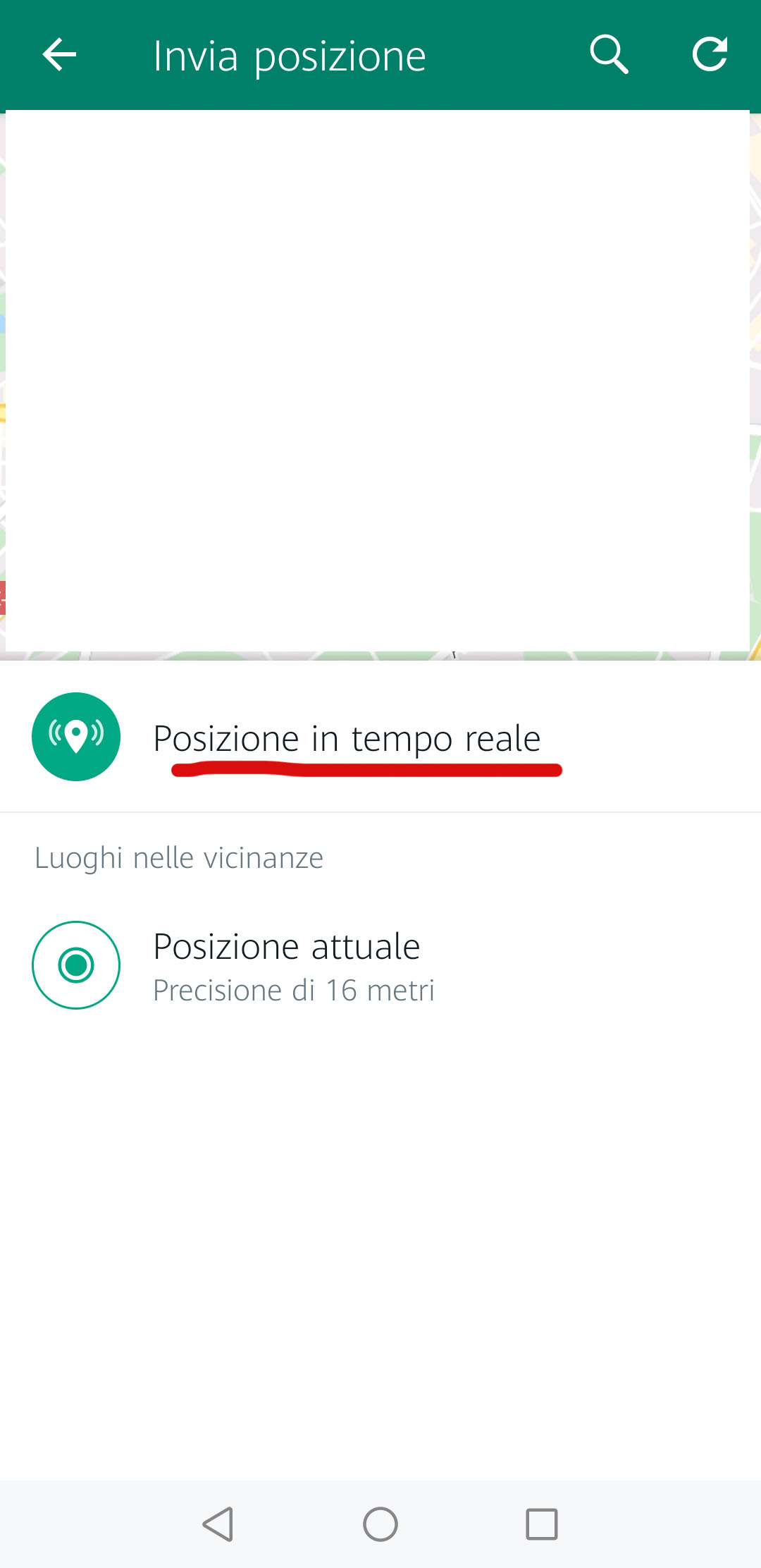 Come inviare la posizione su WhatsApp