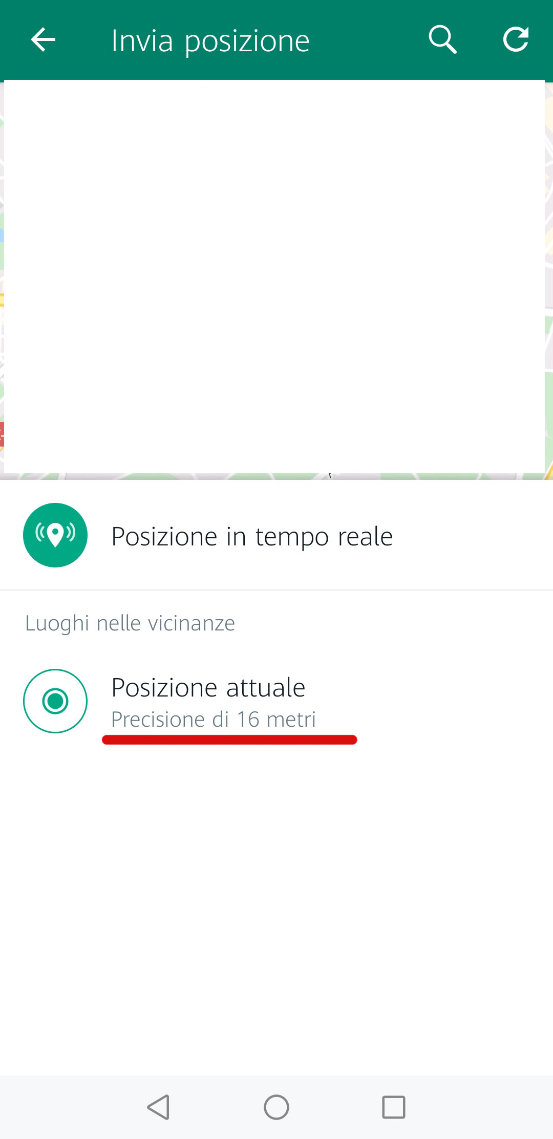 Come inviare la posizione su WhatsApp