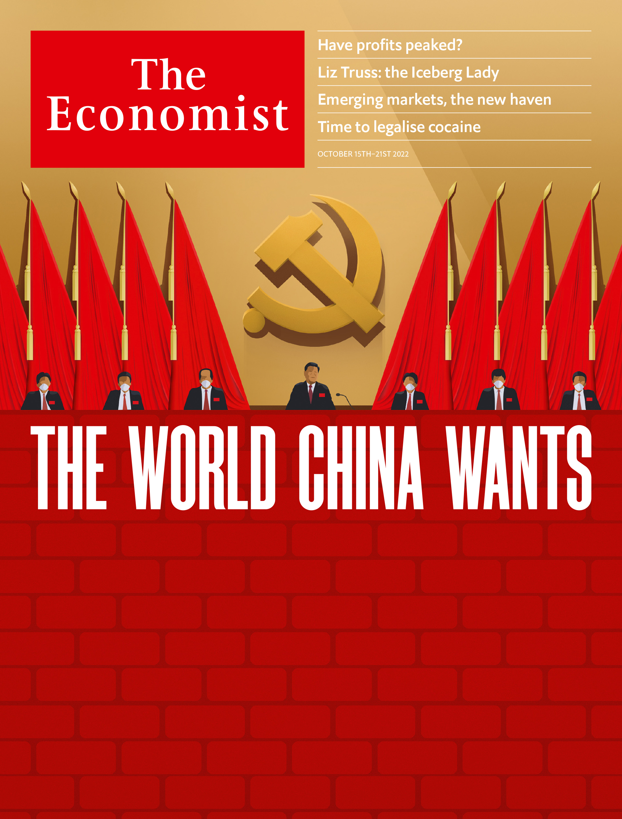 «Il mondo che vuole la Cina», copertina del settimanale britannico The Economist