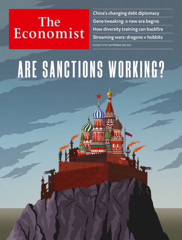 Copertina dell'ultimo numero dell'Economist