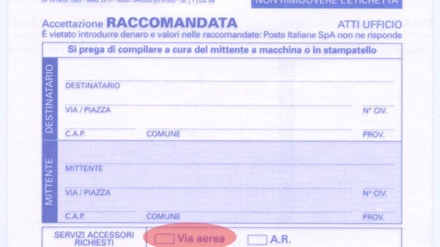 Modulo Raccomandata