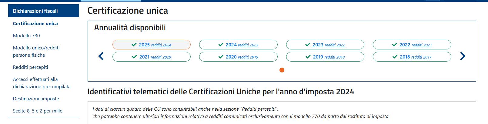 Dichiarazioni fiscali