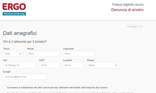 Polizza biglietto sicuro