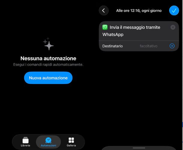 Comandi rapidi iPhone