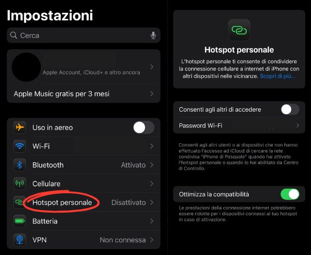 Hotspot privato