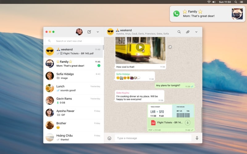 WhatsApp desktop, la piattaforma