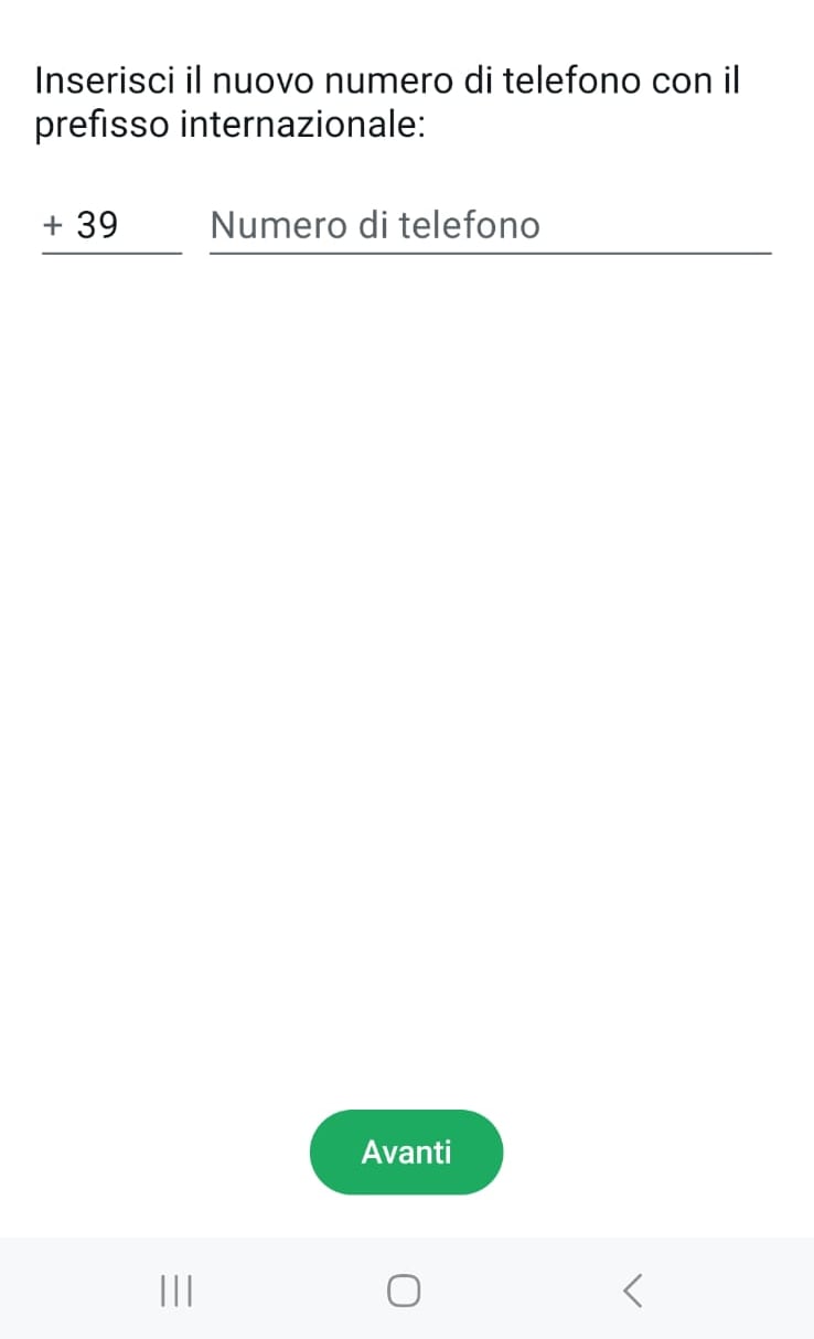 Cambiare numero WhatsApp