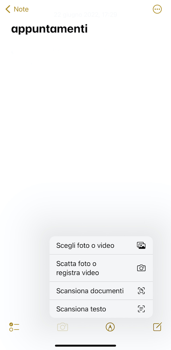 Scannerizzare documenti su iPhone