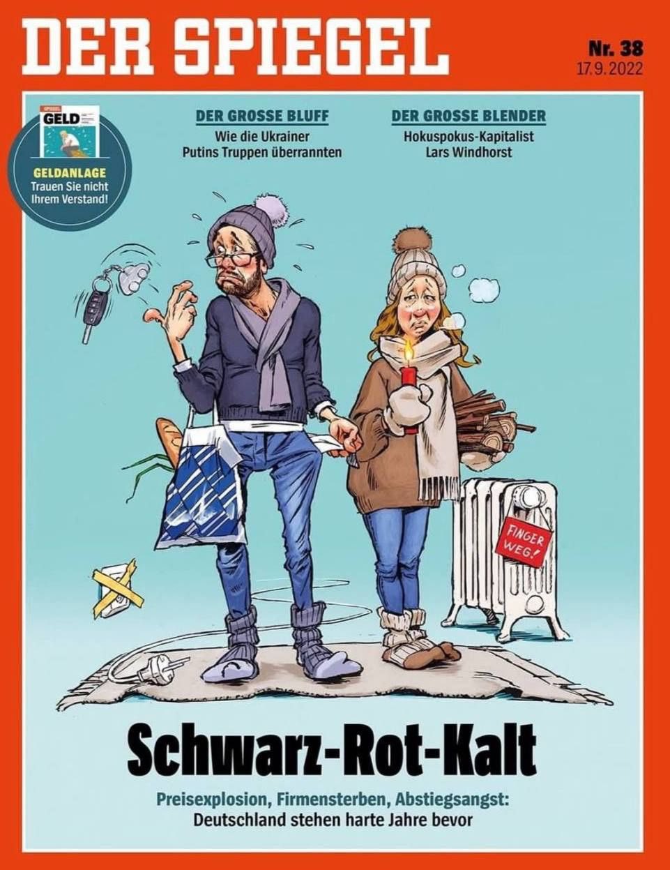 Copertina dell'ultimo numero del settimanale Der Spiegel