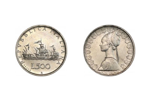 500 Lire «Caravelle» Prova del 1957
