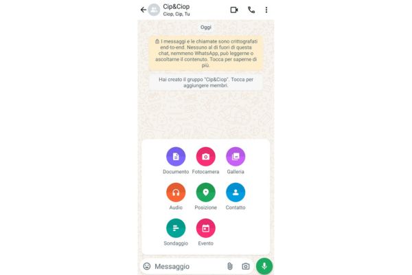 Seleziona la voce «Eventi»