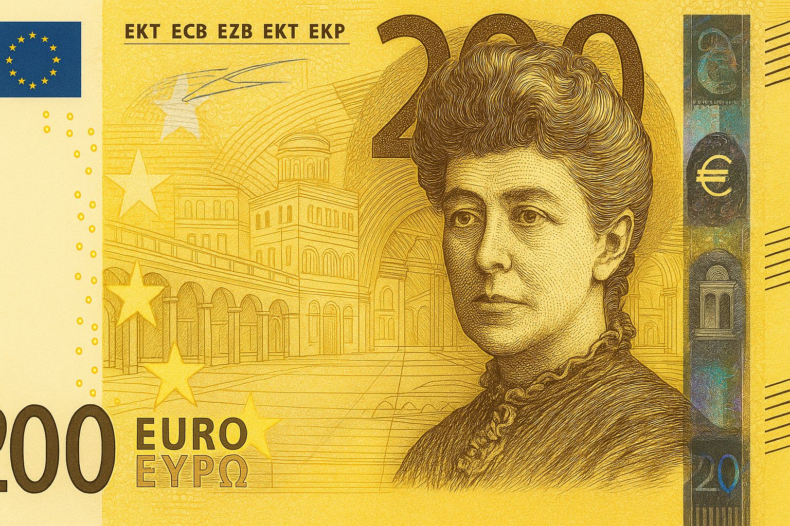Banconota da 200 euro: Bertha von Suttner