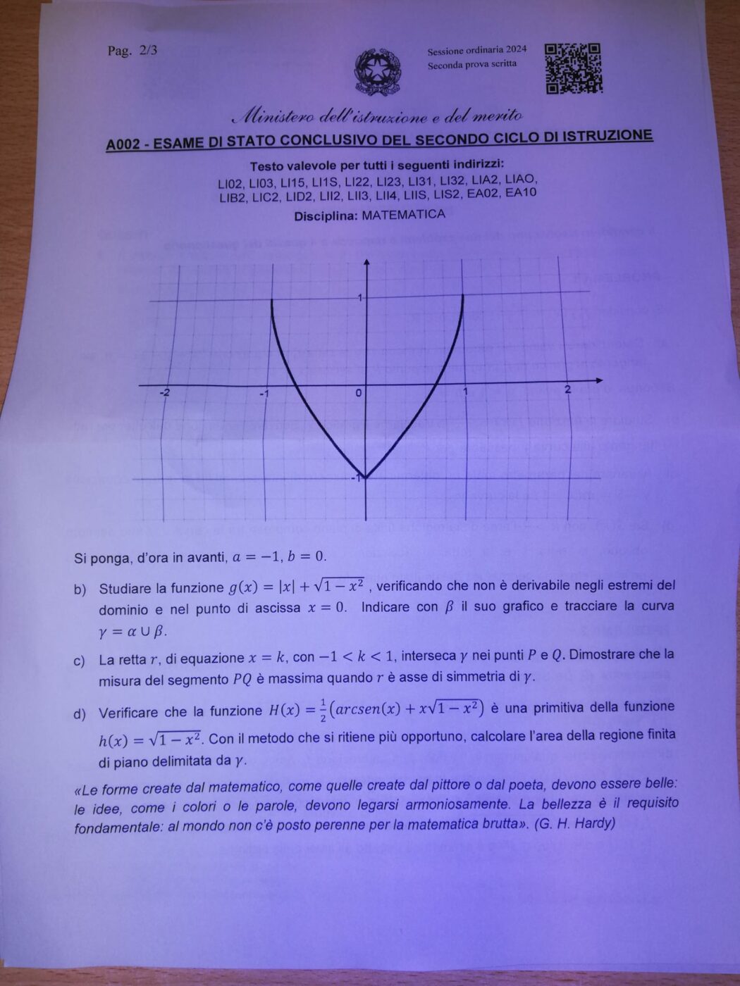 Traccia seconda prova Maturità liceo Scientifico (3)