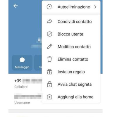 Avvia chat segreta