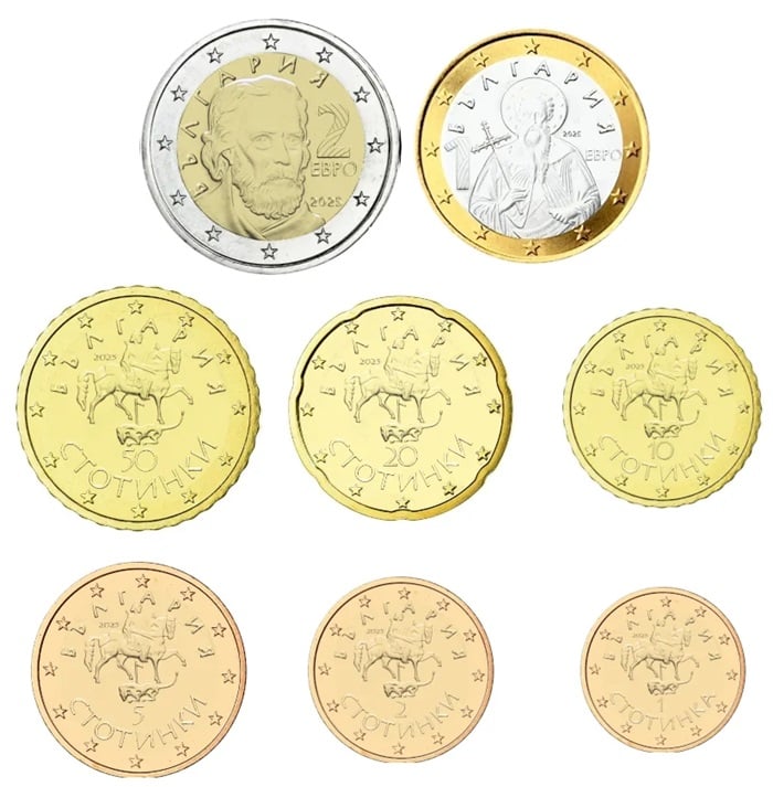Le monete dell'Euro in Bulgaria