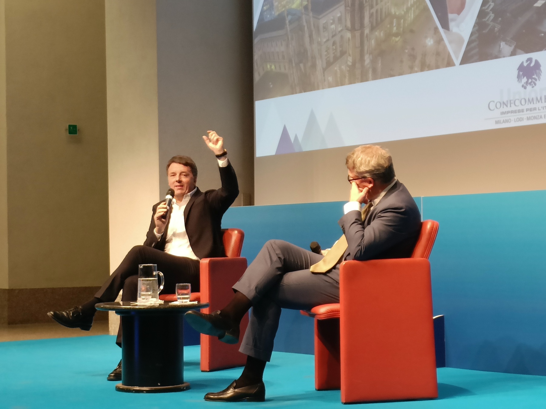 Matteo Renzi alla Confcommercio