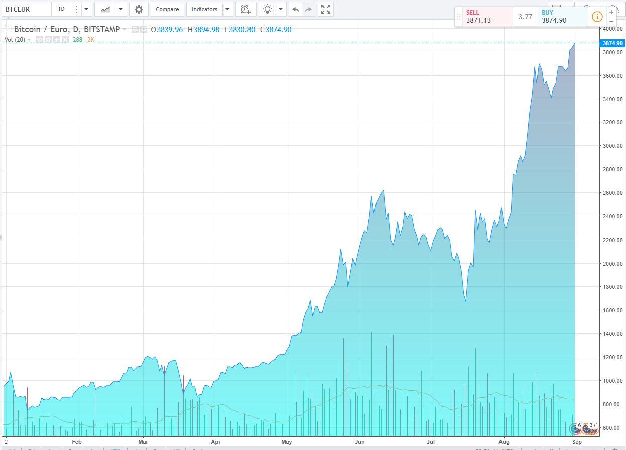 valore del bitcoin euro