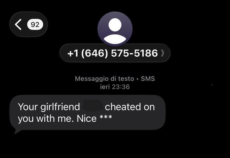 Truffe sentimentali SMS