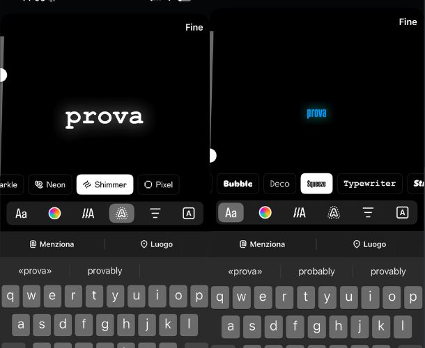 Storie di Instagram