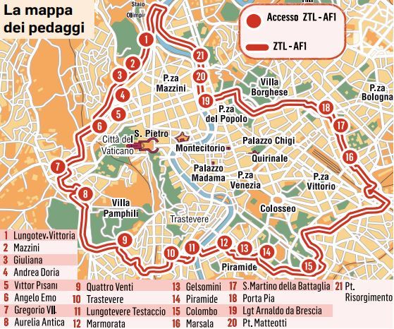 Leninism Laziness rough Traffico a Roma, ecco il pedaggio ecopass per entrare nel centro storico
