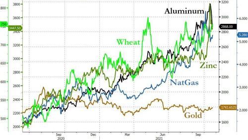 Comparazione delle performance di un paniere di commodities