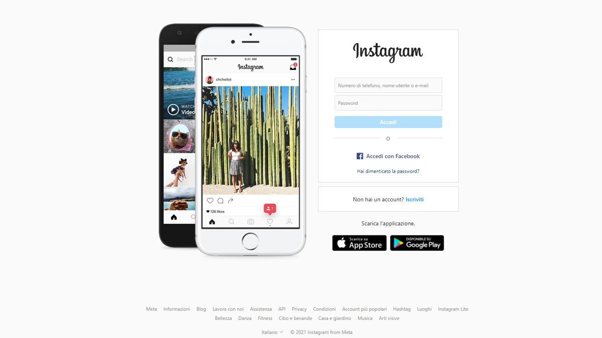 Instagram Web: ecco la pagina principale Instagram Web: ecco la pagina principale