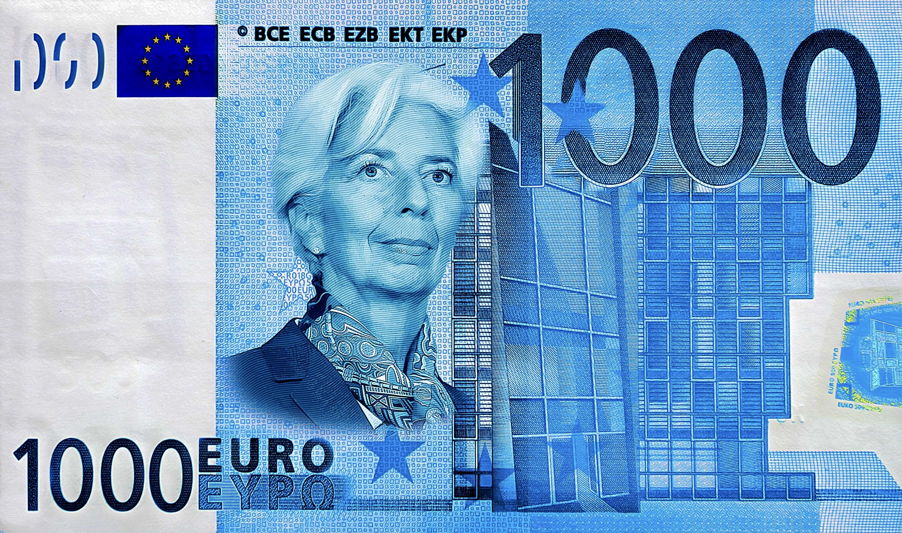 Fac-simile in stile Weimar dei nuovi 1000 euro