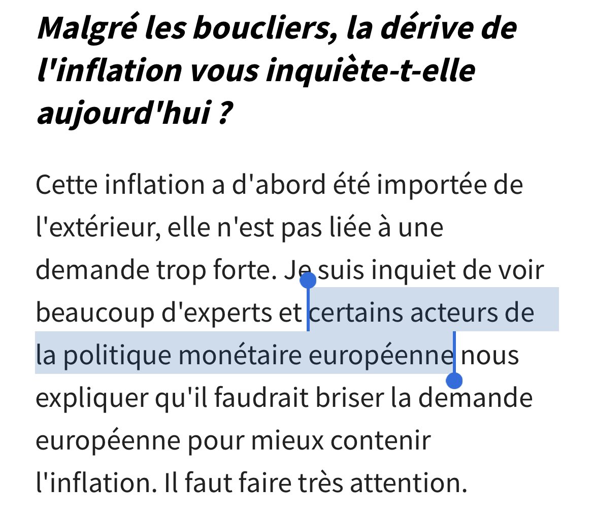 Strappo dell'intervento di Emmanuel Macron sulla politica monetaria Bce