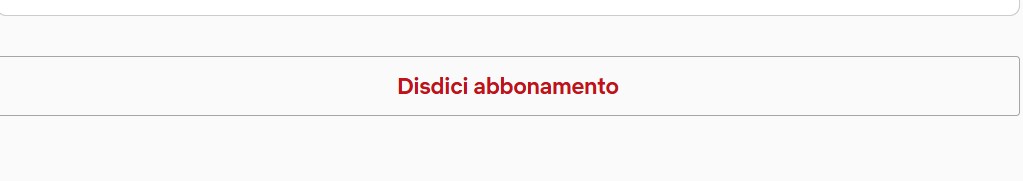 Disdetta Netflix