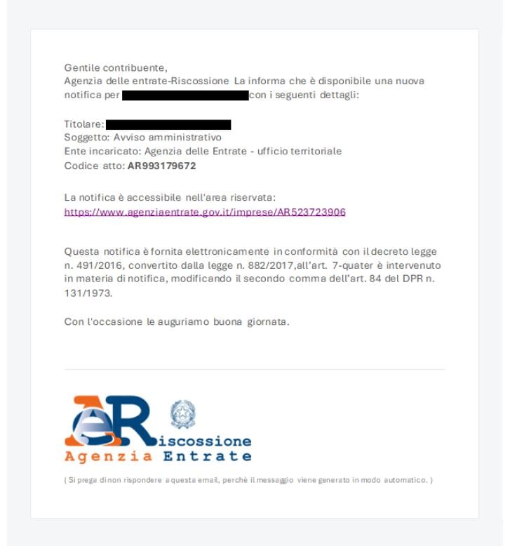 Falsa comunicazione Agenzia delle Entrate.