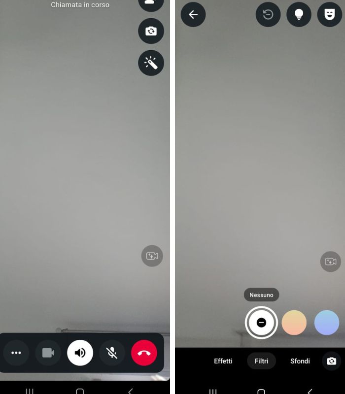 Videochiamata su WhatsApp