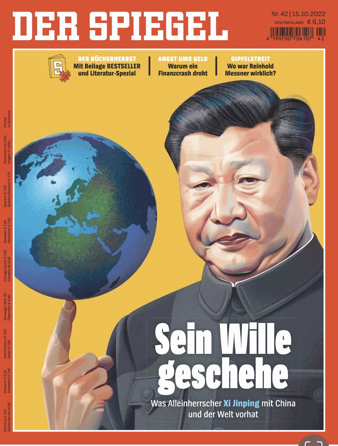 «Sia fatta la sua volontà», copertina del settimanale tedesco Der Spiegel