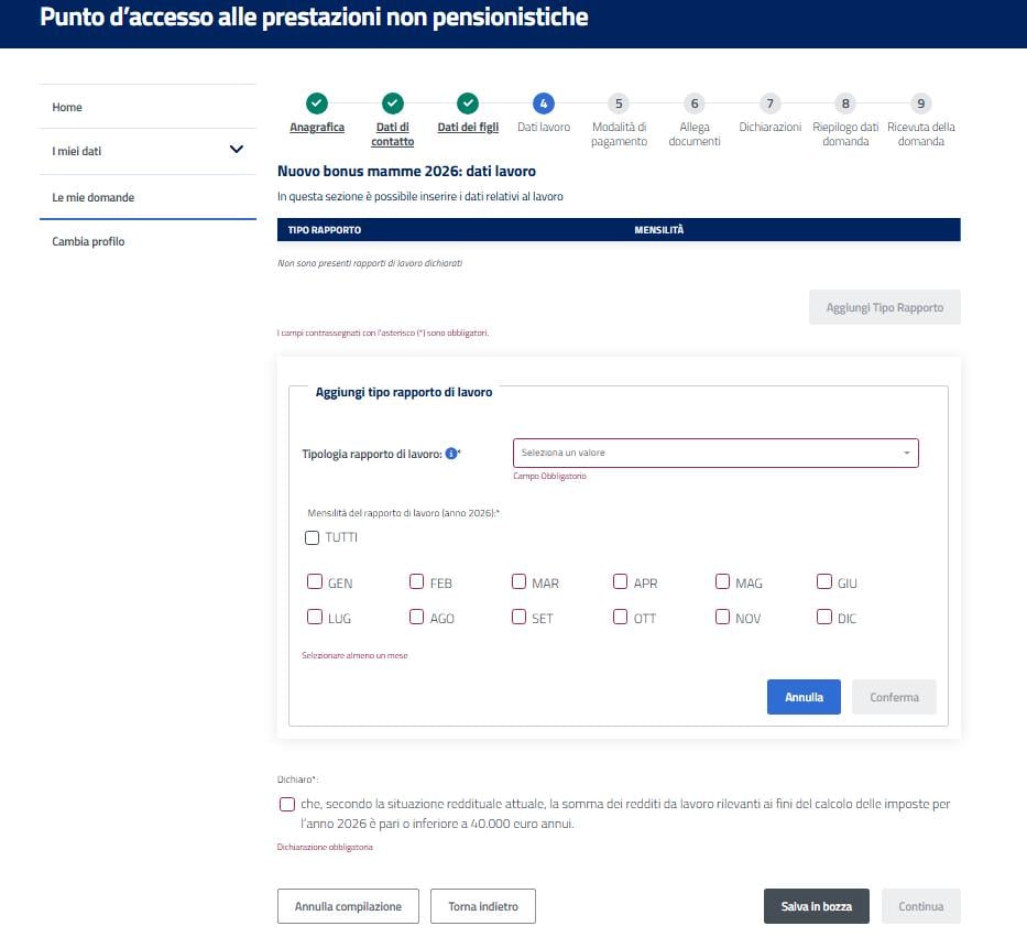 Nuovo Bonus Mamme 2026