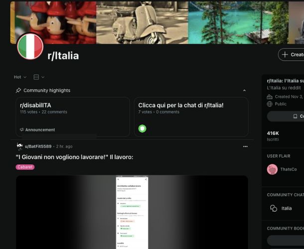 Cos'è un subreddit