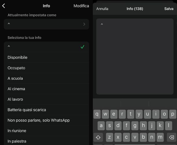 Stato di WhatsApp