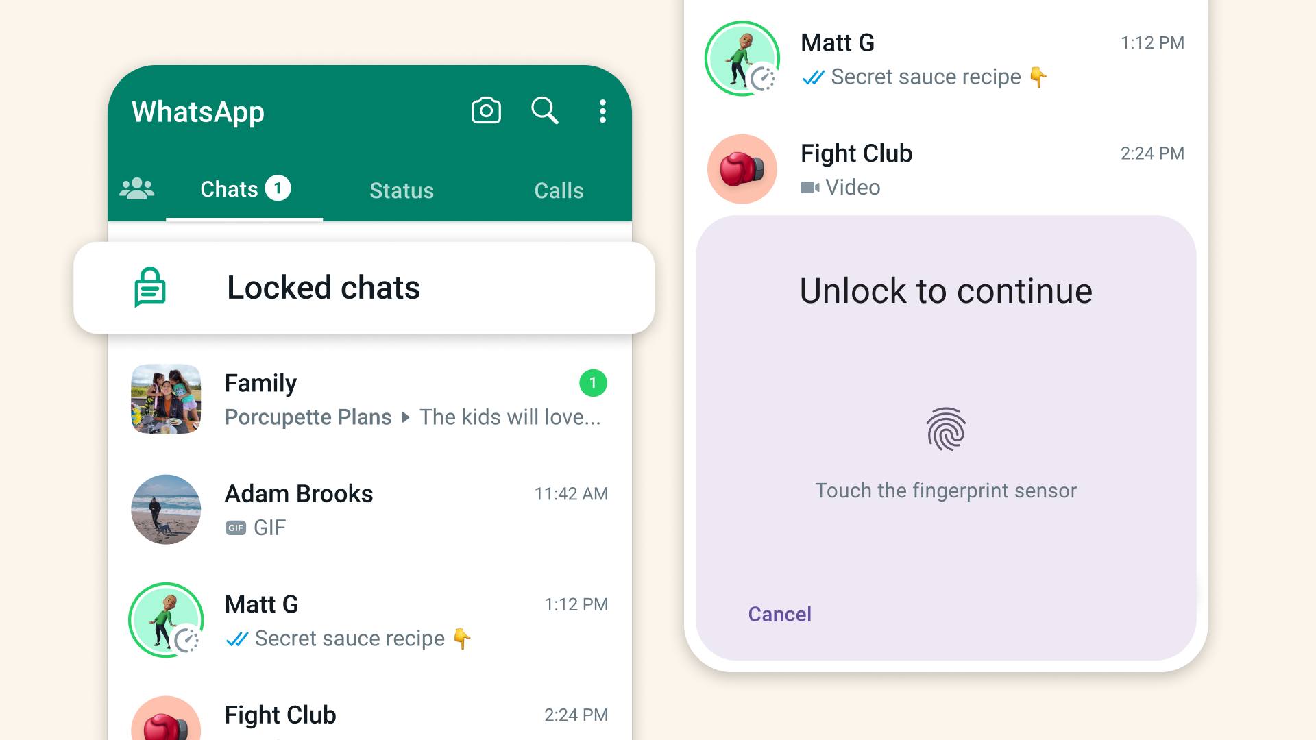 «Chat lock», la nuova funzione di Whatsapp.