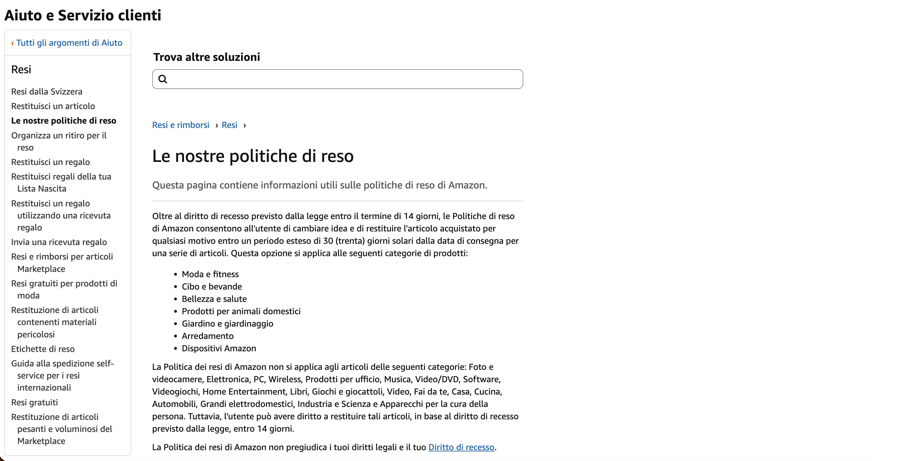 Reso di Amazon