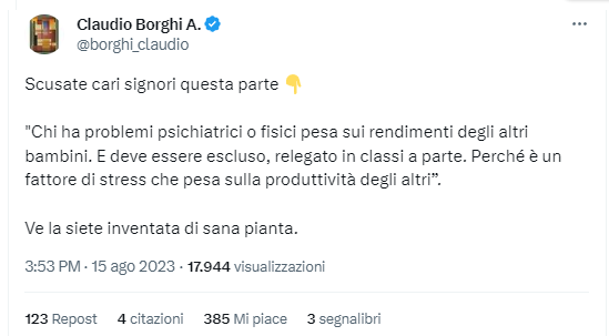 Risposta di Borghi
