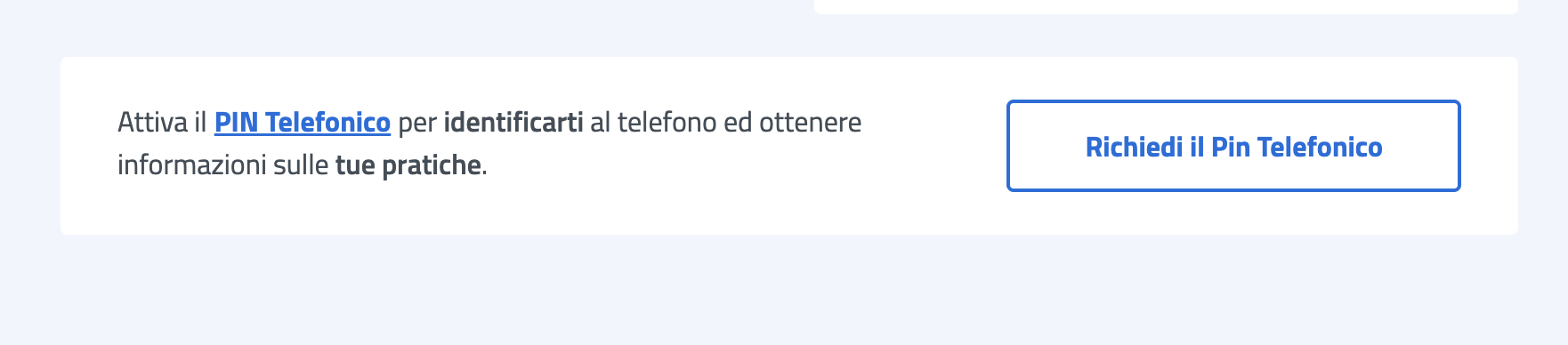 Ecco dove devi cliccare per generare il PIN telefonico.