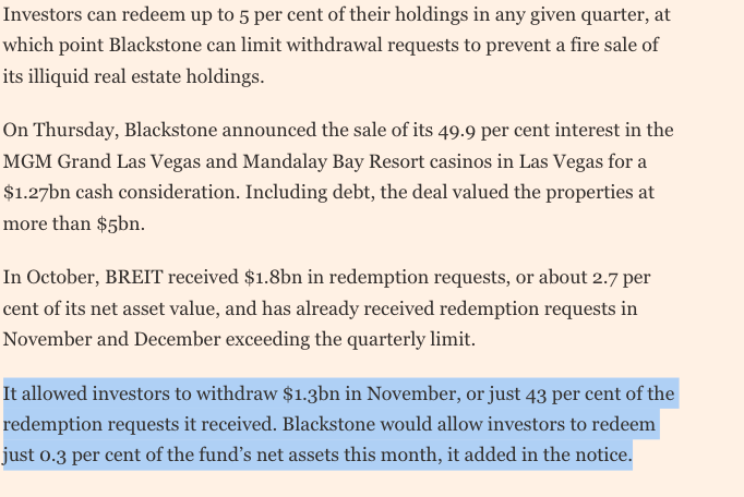 Strappo dell'articolo del Financial Times sul caso Blackstone