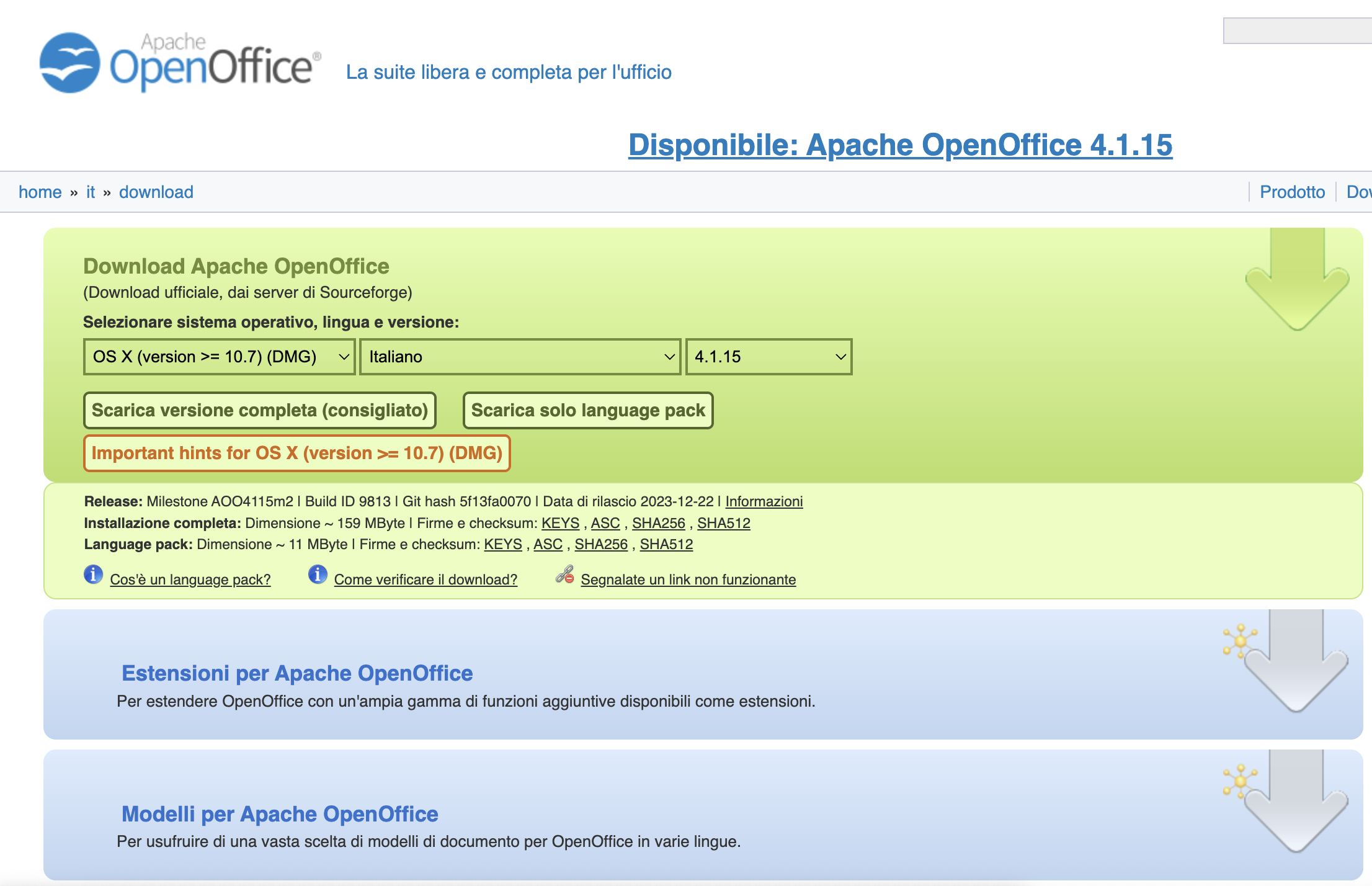 OpenOffice gratis