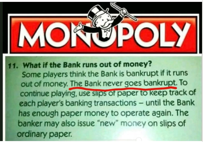 Dettaglio delle regole del Monopoli rispetto alla creazione di valuta Dettaglio delle regole del Monopoli rispetto alla creazione di valuta