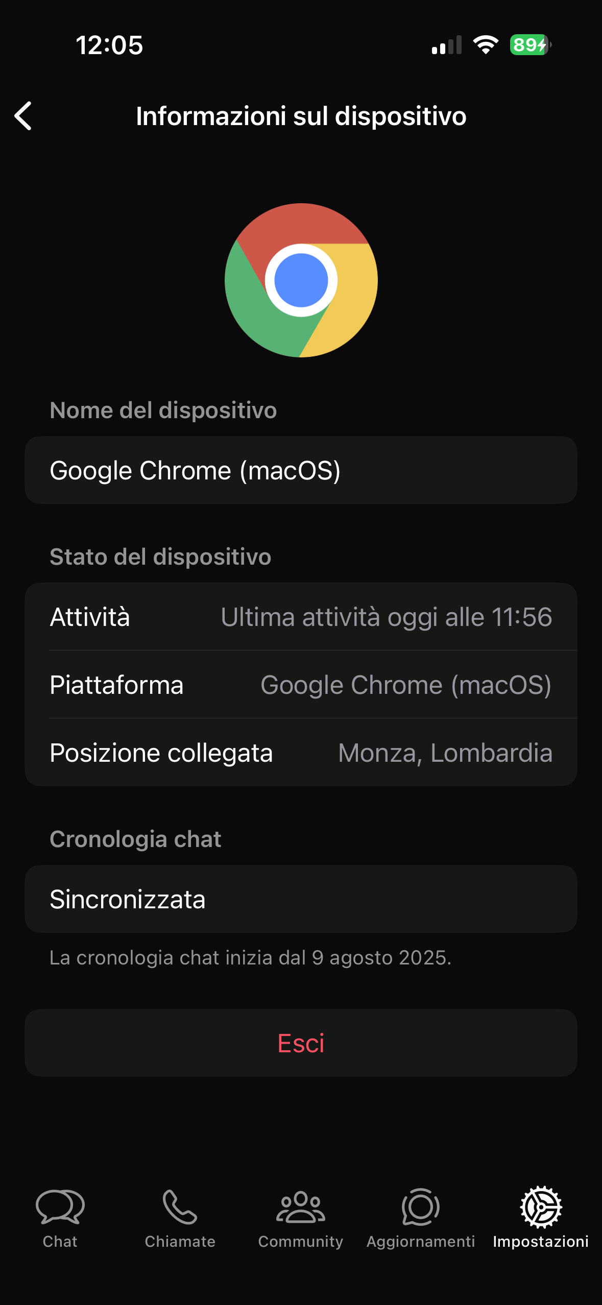 Come disconnettere WhatsApp Web