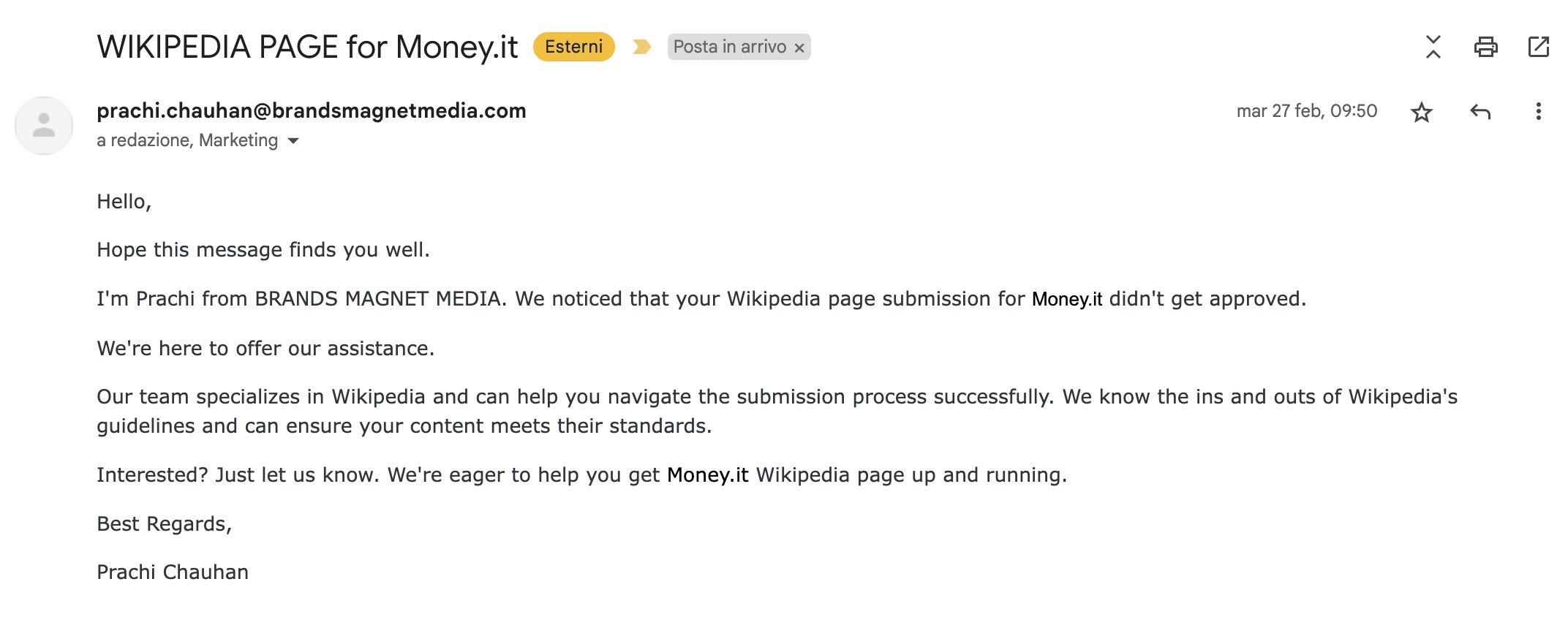 Prima Email