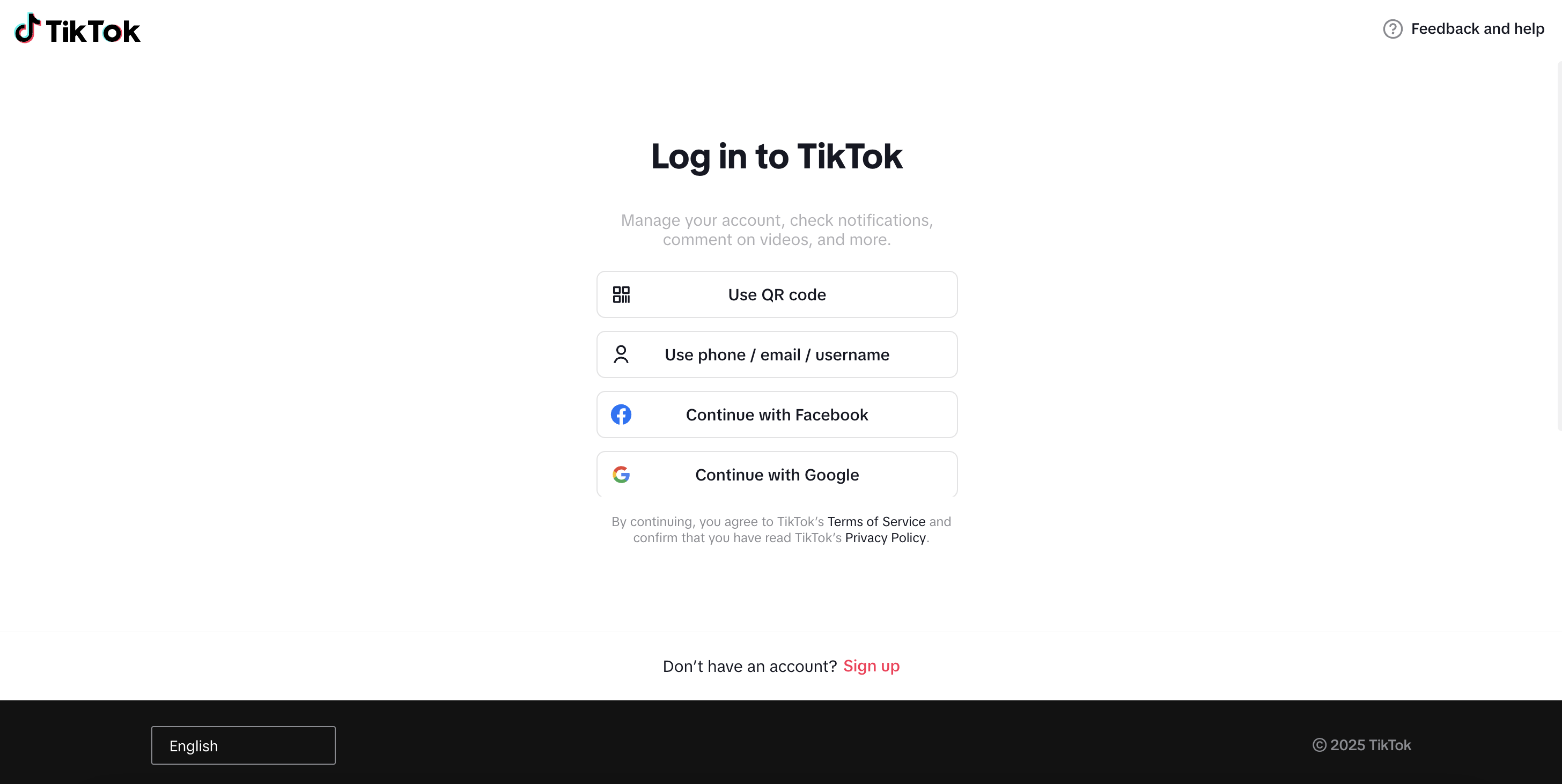 TikTok senza account
