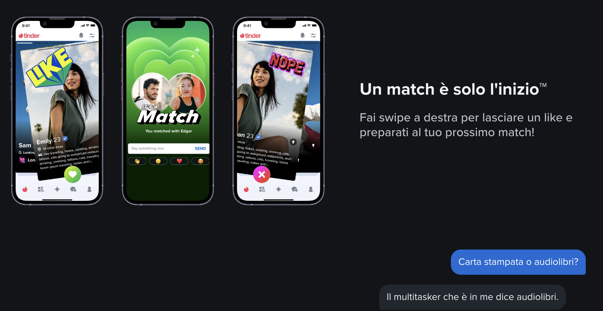 Cosa puoi fare su Tinder
