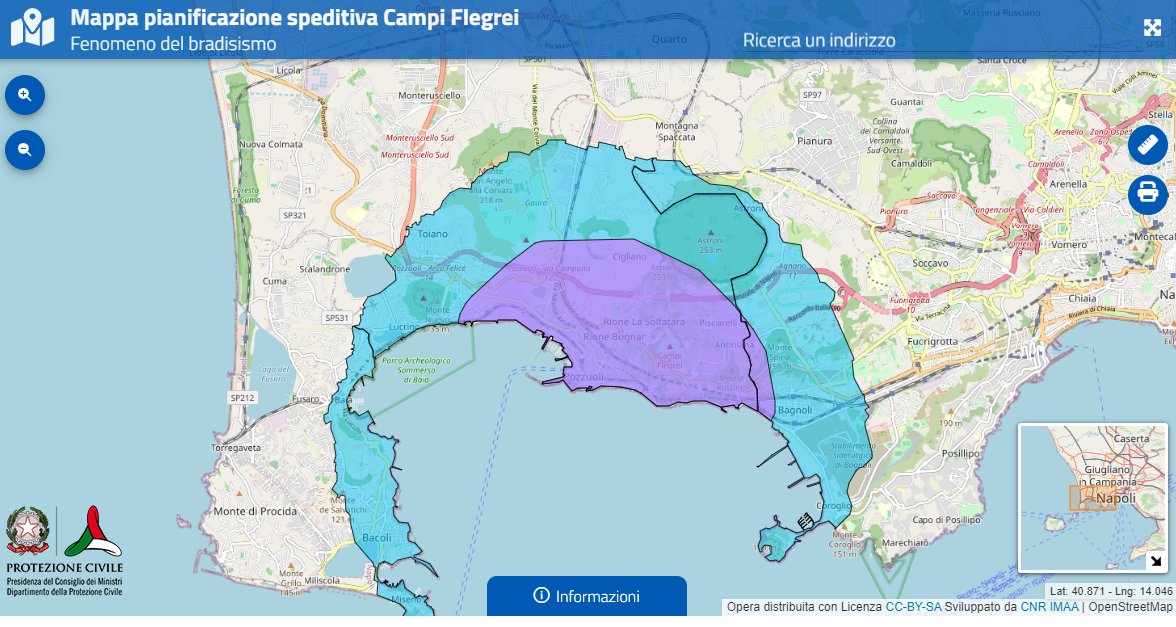 Mappa Campi Flegrei